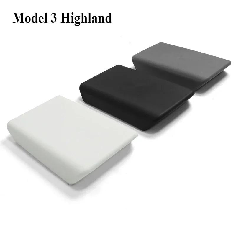 For Tesla Model 3 Y 2024 2024 Accessories Armrest Protector Box Cover White Soft TPE Center Console Panel Pad Model3 Highland