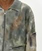 Adsb Andersson Bell Multi-Dyed Knit Zip-Up Sweater Atb1455M(Green/Beige)