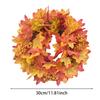 Halloween Decorations Festival Maple Leaf Berry Wreath Thanksgiving Fall Garland Front Door Hanging Ornaments Halloween Decor