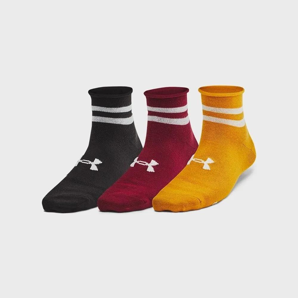 Under Armour Women s Essential Quarter Socks 3 Pairs 1384025-625 2725442 S