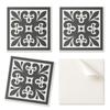 Set of Vinyl Tiles with Decor for the Kitchen or Bathroom. Pattern with Elegant Motifs 20x20x20 Cm