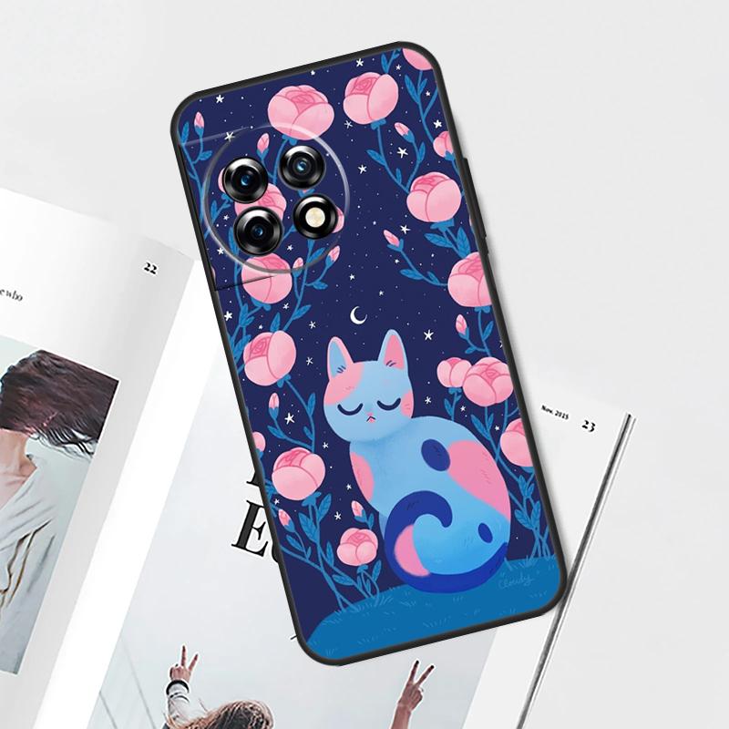 

cute black cats For OnePlus 12 11 9 10 Pro 8T 9RT 10T 10R 12R OnePlus Nord 3 2T CE 2 Lite N10 N20 N200 Case OnePlus 12