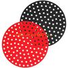 L8RE 2Pcs Reusable Silicone Air Frying Machine Liner Mat Nonstick Steamer Pad Baking Inner