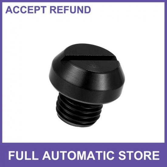SINGLE Universal M10 Motorcycle Rearview Mirror Hole Plugs Screws Negative Black