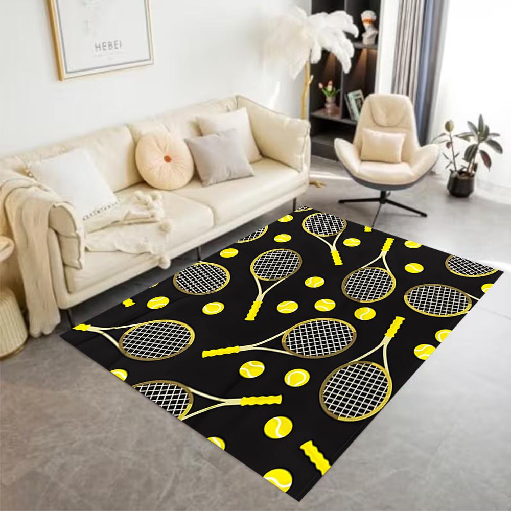 1pc Soccer Ball Rug Home Carpet Design for Office Decor Gift Living Room Bedroom