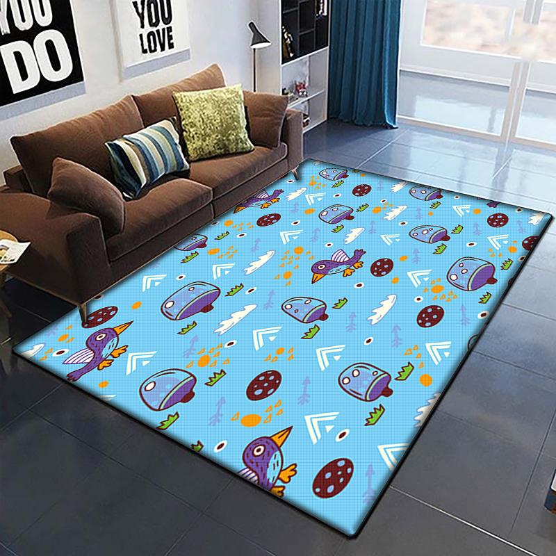 Desen animat anime frumos pictură covor pentru camera de zi Covor zonă mare Covor negru moale Covorașe de decorare a casei Covoare Boho Picnic