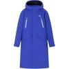 Logo Hooded Breathable Comfortable Long Down Jacket Unisex Outerwear Blue 152317906-1