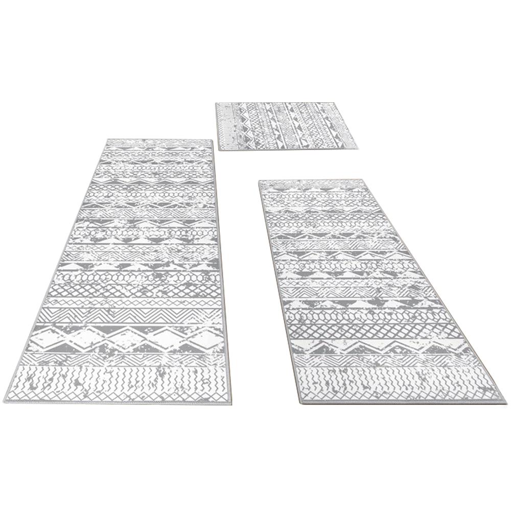 

Мягкие кухонные коврики для перед раковиной Супер масло 3 коврика Моющиеся Впитывающие Размеры Abso Q3E9 grey-1set