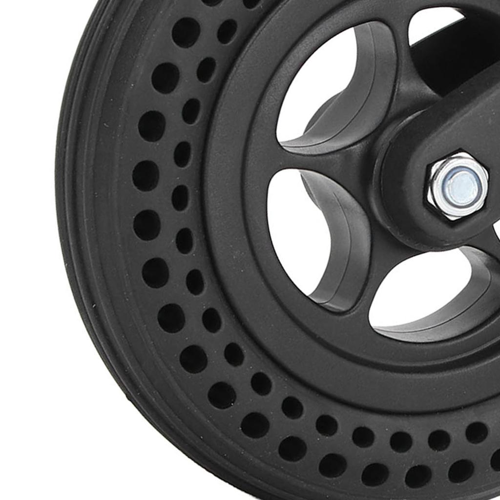 6 Inch Honeycomb Wheelchair Wheel Accessory Replacement Rubber Anti Skid Tire Wheel for Walking Aid