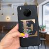 For Huawei Y9a 2020 Case 6.63'' Cute 26 Letters Cover Case For Huawei Y9a Y 9a Soft TPU Fundas HuaweiY9a Shockproof Phone Bumper
