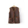 Lamb Plush Vest for Women Korean Style Autumn Fur One-piece All-match Loose Cardigan Top