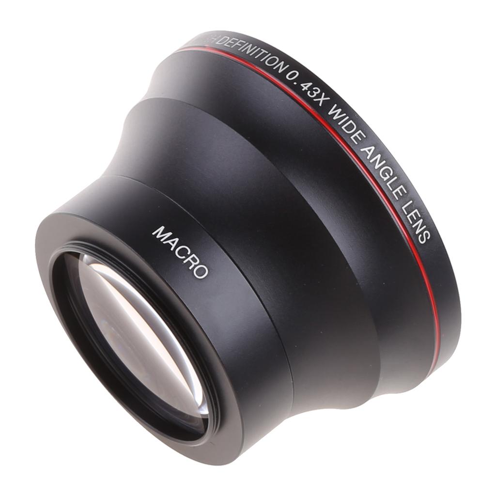 49/52/55/58mm Professional Wide Angle Lens Macro Portion 0.43x for Photography
