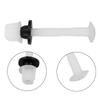 Accessoires Boulons de WC Plastique/Acier Inoxydable Boulons de WC Blanc/Argenté