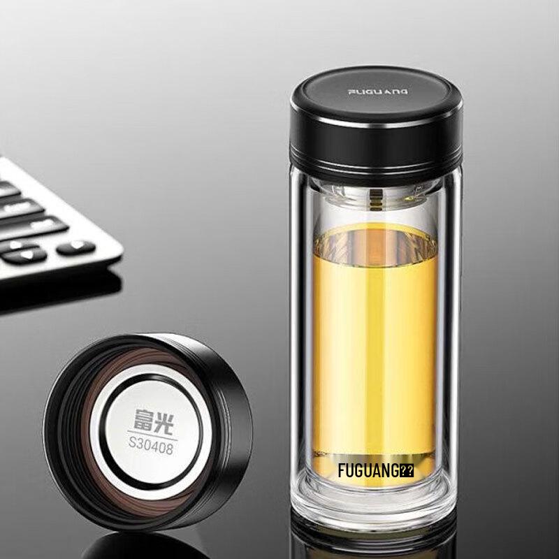 Fuguan Zhengyang 360ML Double-Layer Glass Tea Infuser