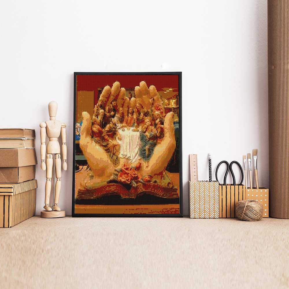 Huacan 5D-Diamantgemälde zum Selbermachen, Kreuzstich, Diamant-Stickerei, Dekoration, Diamant-Mosaik, Heimdekoration