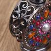 1Pc 12Ml Vintage Luxury Rhinestones Glass Perfume Bottle Essential Oil Bottle Storage Bottle Portable Cosmetic Empty Vials