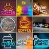 Creative Coffee Neon LED Lamp - Luminous Teacup Sign for Bar and Cafe Decor