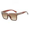 Square Diamond Shiny Ladies Fashion Sunglasses Vintage Gorgeous Suitable for Street Party Po Accessories