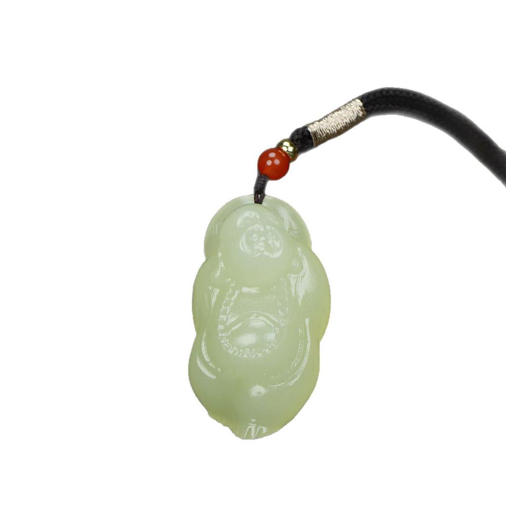 Afghan Jade Guanyin Pendant Necklace for Men and Women