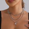 Light luxury sweet and cool love ins wind removable shell necklace personalized trend item