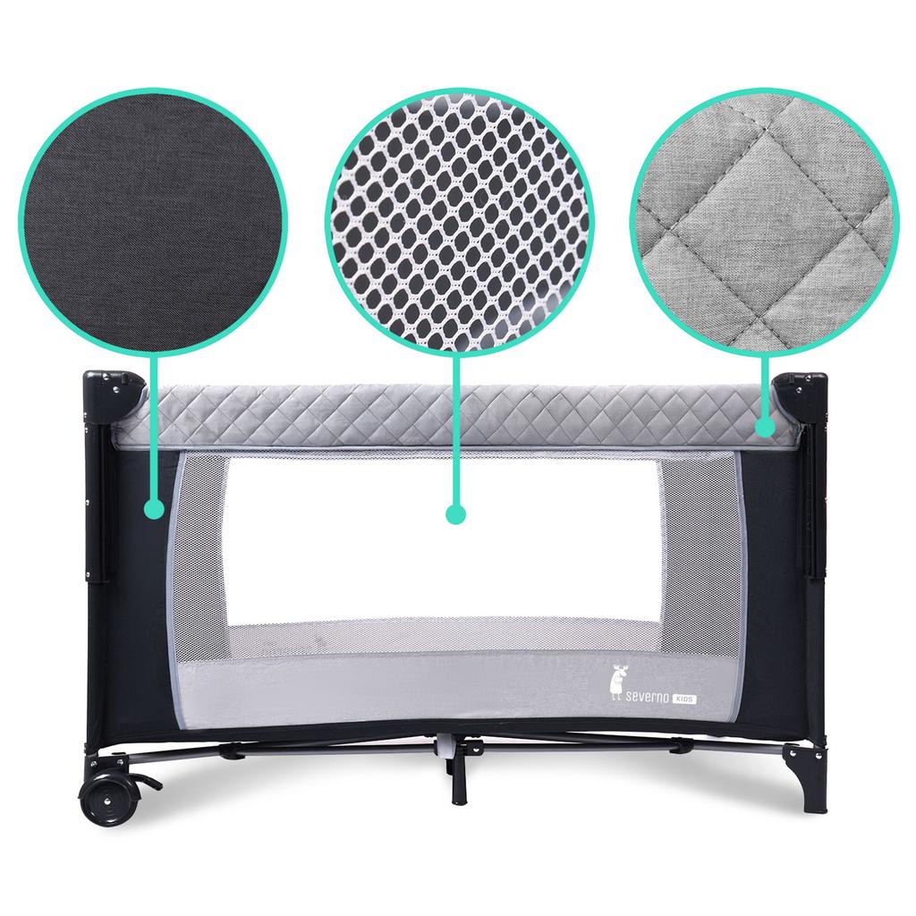 Overnight Foldable Travel Cot 3 Levels + Bag
