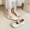 Fashion temperament Mary Jane shoes women's autumn new flat-soled small leather shoes can be stepped on two single shoes