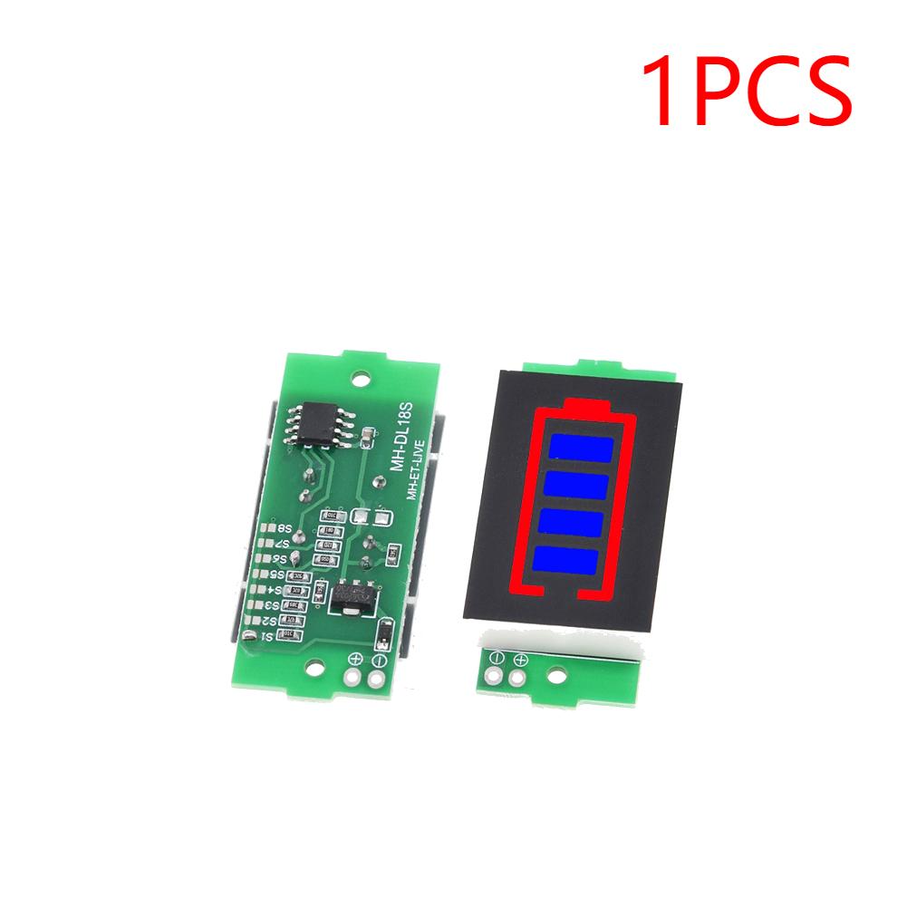 1/2/3/4/6/7/8S Lithium Battery Capacity Indicator Module LED Display Li-ion Battery Capacity Display Module 4 Sections 3-34V 5mA
