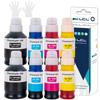 LCL Compatible Ink Bottles for Canon and 2BK Pigment Dye Compatible with and G7030 Printers GI-30, GI-30PGBK, GI-30BK, GI-30C, GI-30M, GI-30Y