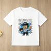 Novelty Roblox Face Game Meme Graphic T Shirts Summer Fashion Boys Short Sleeve Roblox Cartoon Printed Top Summer Kids T-shirt