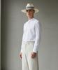 Yunibeosyeolkemiseuteuli Stripe Line Ivory Long Fedora Summer Fedora