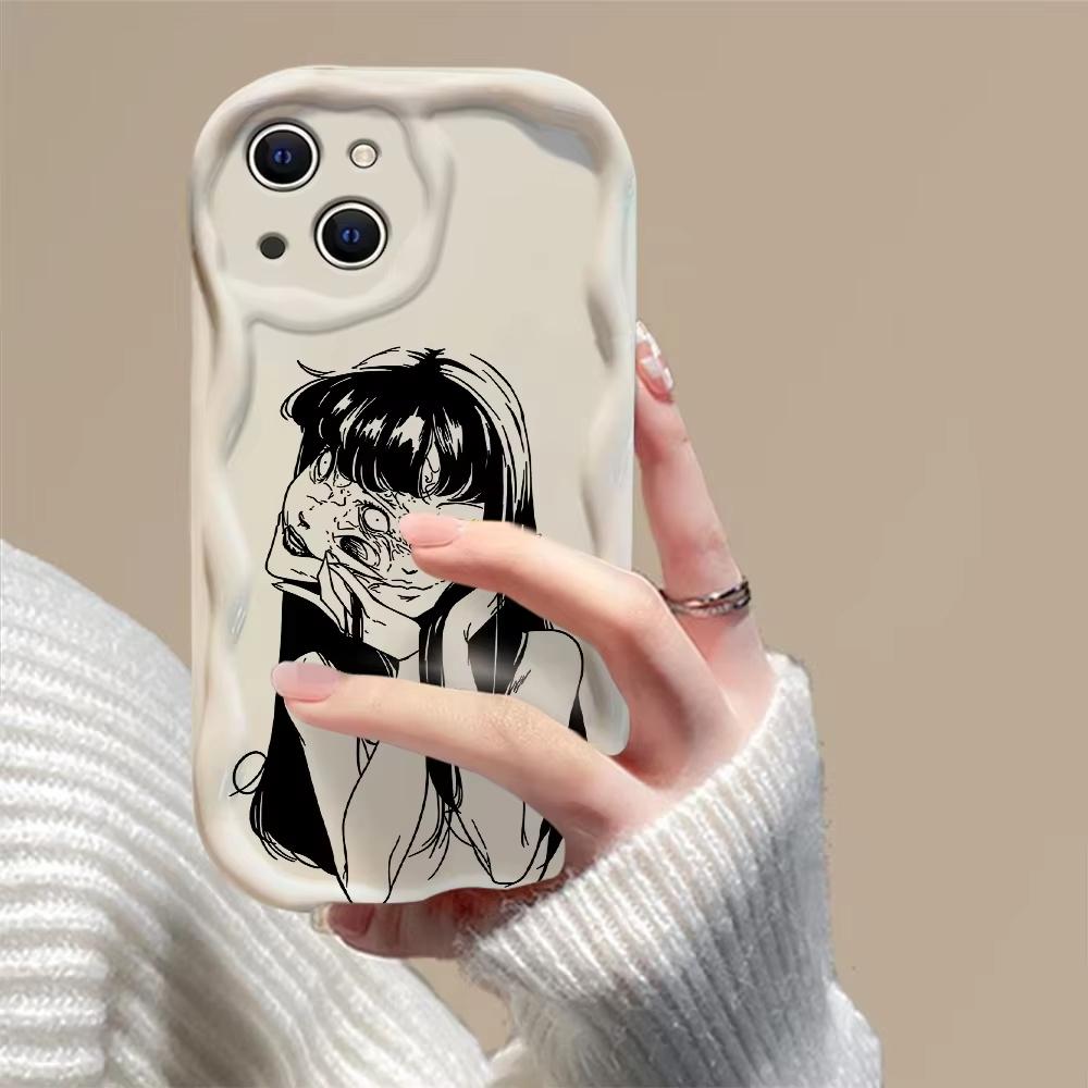 Junji Ito skrekk Hete tegneserier Tomie Telefondeksel For iPhone 16 15 14 13 12 11 Pro Max XS X XR 7 8 SE Støtsikkert Mykt Deksel