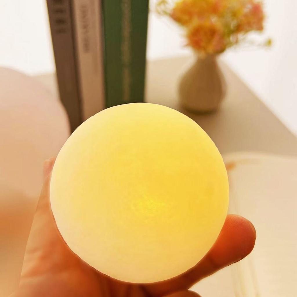 Creative Bedside Atmosphere, Moon Night Light, Bedroom Sleep Light, Internet Famous Moon and Starry Sky Patting, Rechargeable Atmosphere Desk Lamp