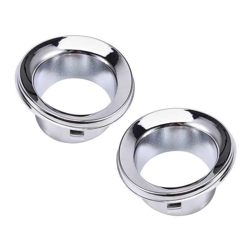 51117127941 51117127942 Car Front Fog Lights Frame Fog Lights Trim Ring For Mini R50 R52 R53 2002-2006 Silver
