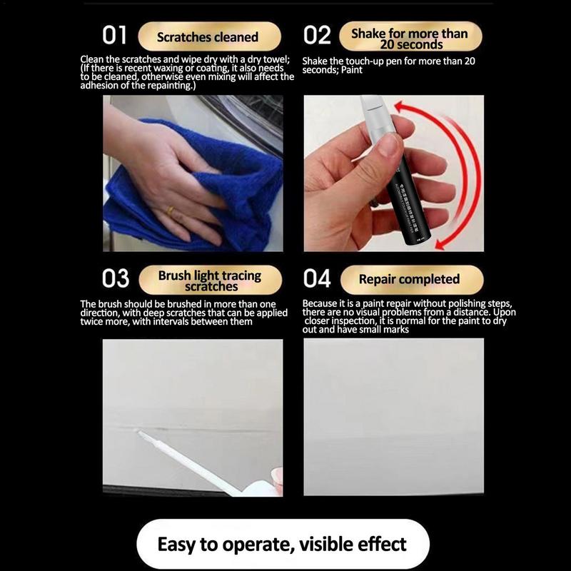 Quick-drying Touch Up Paint Car Touch-up Paint Pen Portable Automotive Paint Care Pen Vehicle Accessories For Cars Trucks