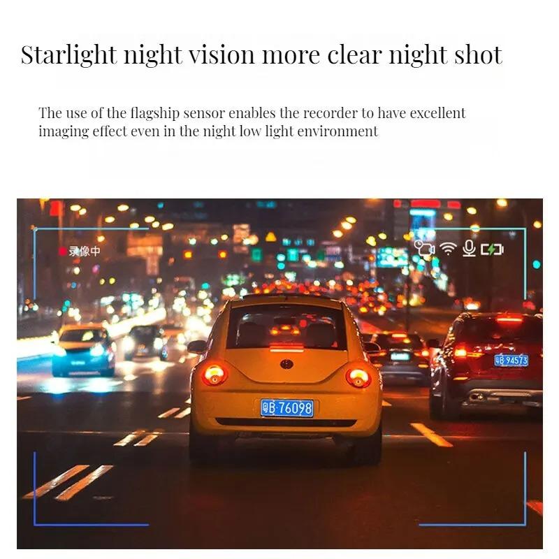 2026 New  Hidden 1440P WiFi Driving Recorder for Cars Wireless 24-Hour Parking Mode DVR Camera Recorder Automatic Night Vision WDR Voice Control