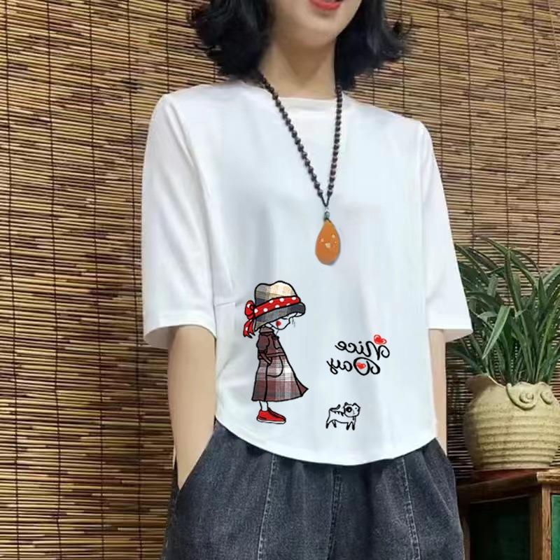 Irregularly Designed New Style Mid-sleeve Summer Shirt