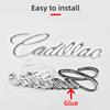 3D Metal Letter Car Tail Sticker Fender Side Trunk Badge For Cadillac ATS BLS CTS EXT SLR SRX STS XT4 XTS XT6 Escalade Deville