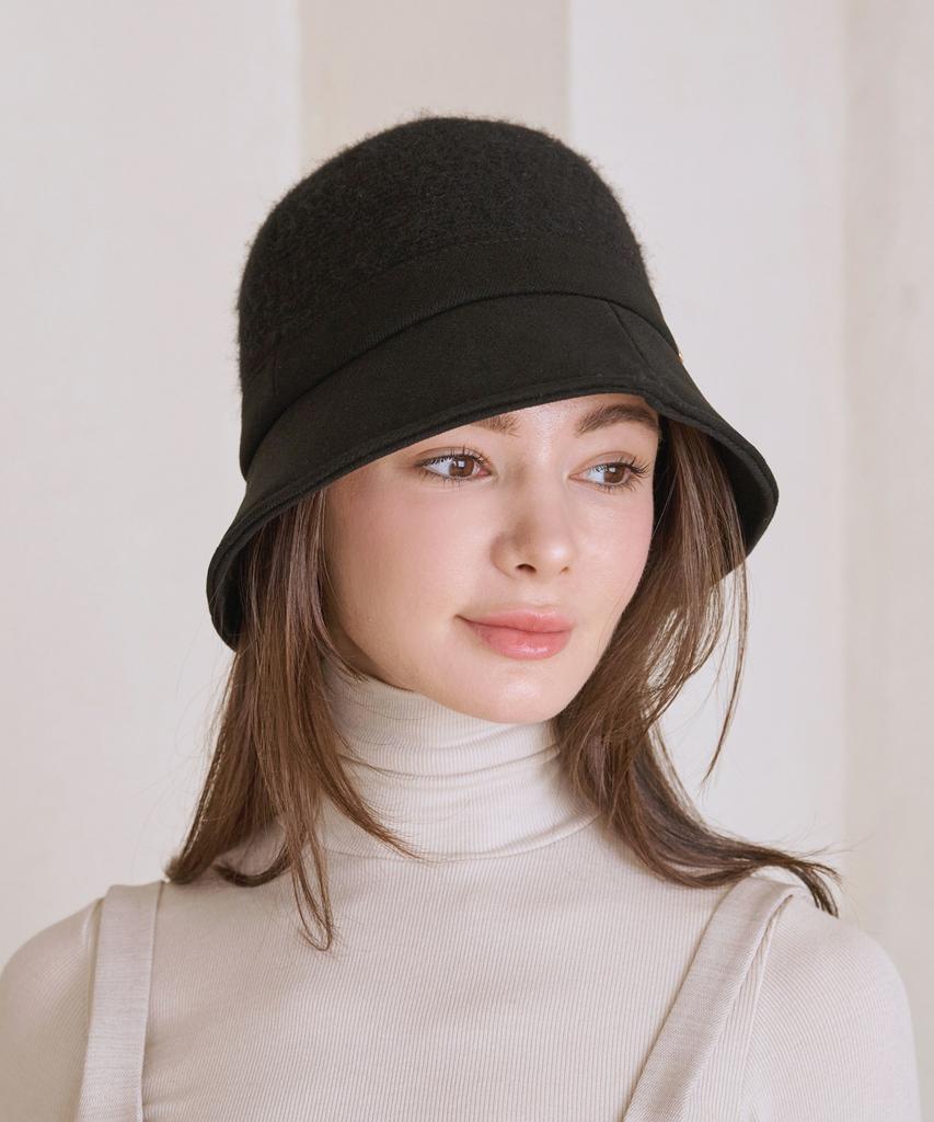 Koipeu Back Slit Wool Cap Bucket Hat Cf073Ht042