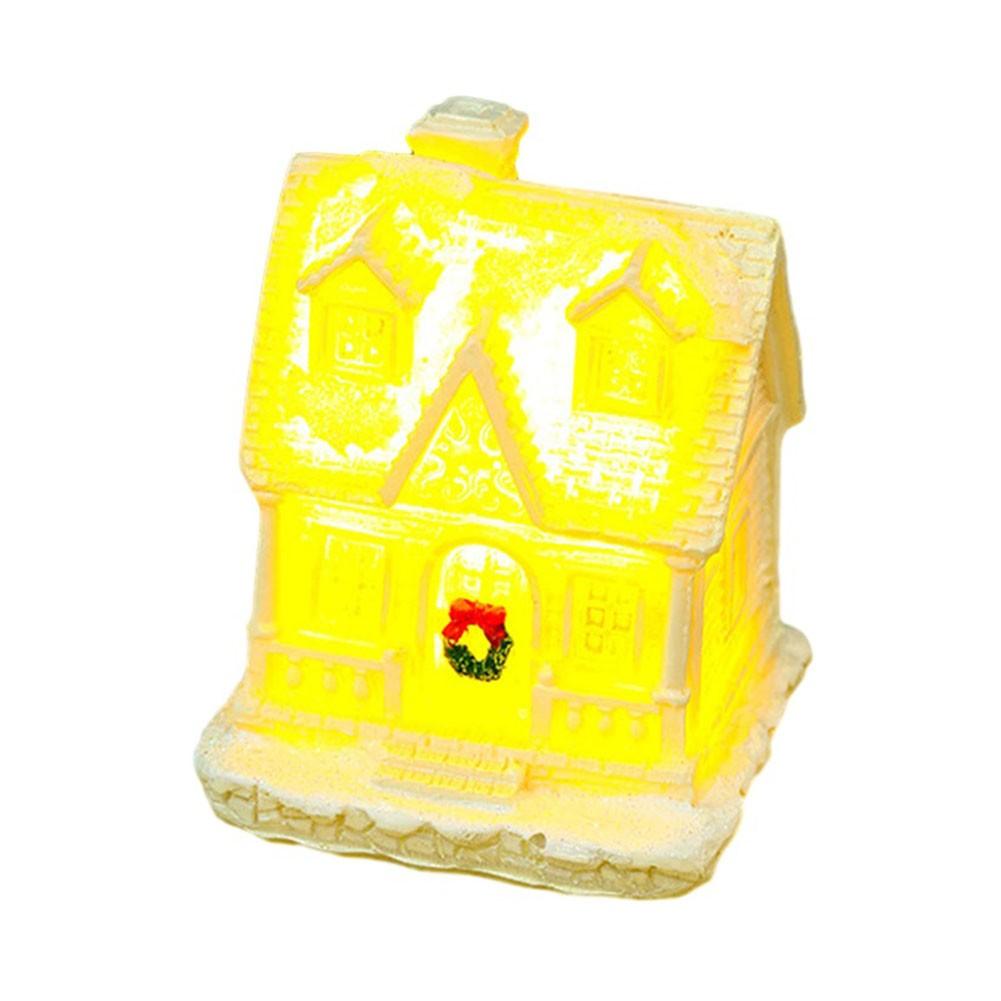 Decoration Landscape Ornament Present White + LED Light