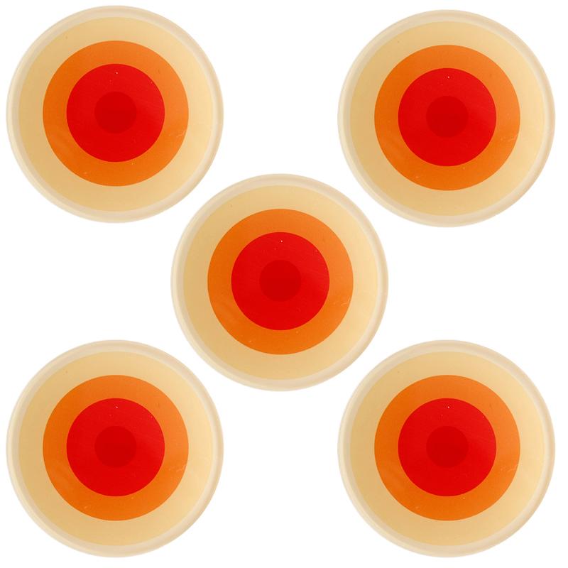 

5pcs Acrylic Anti Slip Coaster Porta Vasostable Mat Cup Holders Gradient Color Cocinas Accesorios Kitchen Drink Coasters 5pcs