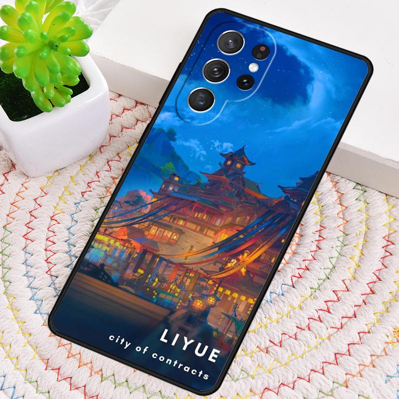 Genshin Impact Game Silicone Phone Case For Samsung Galaxy note 10 pro S26 S25 S24 S23 S22 S21 Plus S25Ultra Capa Cover