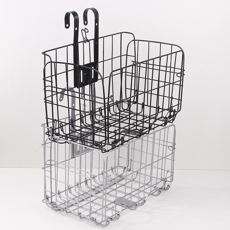 Mountain Bike Folding Storage Basket Bike Basket Front And Rear Hanging Thin Side Trailer Basket Bike Accessories Bike Basket