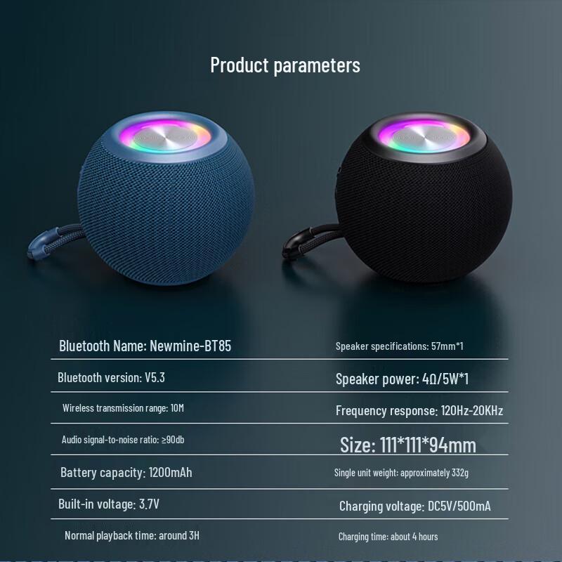 Newman BT85 Portable Bluetooth Speaker CN Plug (adapter Included)