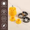 PVC Pipe Threader, Electric Drill Compatible PVC Pipe Threader Kit, PVC Thread Maker Tool for Electric Drill, with 3 Dies,1/2", 3/4", 1" Npt (B