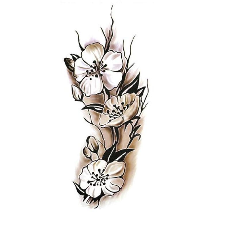 10Pcs DIY Tattoo Decal Women Waterproof Temporary Fake Tattoo Sticker Plum Blossom