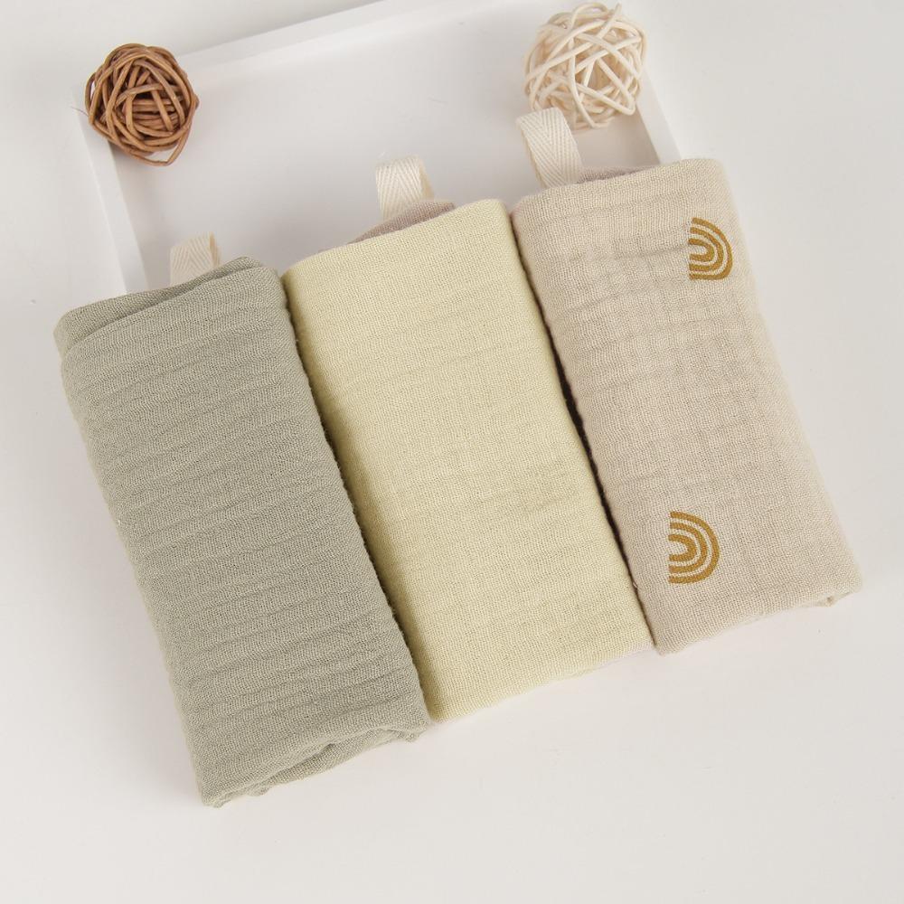 New 4-Layer Pure Cotton Baby Cotton Washcloth Soft Absorbent Square Towels Gauze Cotton Baby Towels Newborn Burp Cloth