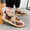 Men’s Printed Sports Shoes Casual Street Style Jogging Sneakers Students Skateboard Shoes Plus Size Height Increase