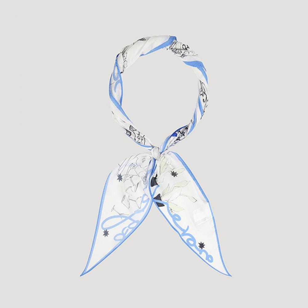 

She S miSS Line illuStration Scarf SaaSfo22010 Bl Blue/00