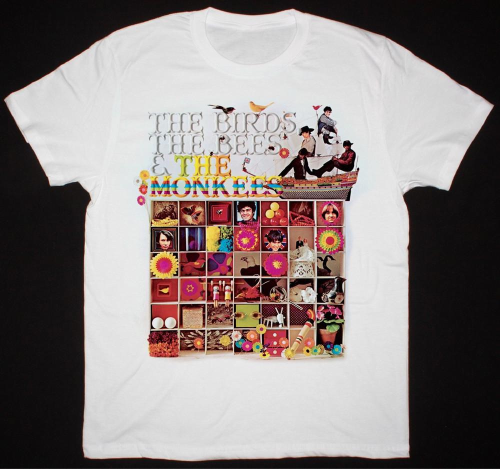 The Birds, the Bees & the Monkees Shirt Short Sleeve White unisex S-5XL Unisex T-Shirt XXXL