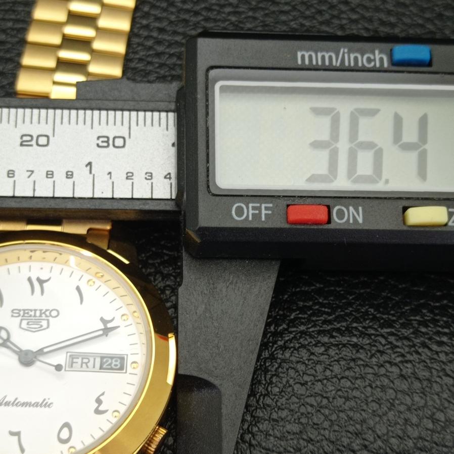 MĘSKI ODNOWIONY SEIKO 5 JAPAN 6309A AUTOMATYCZNY ARABSKI BIAŁA TARCZA ZEGAREK a426405-2
